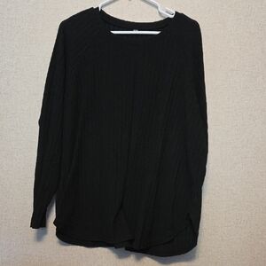 Black Ribbed Sweater